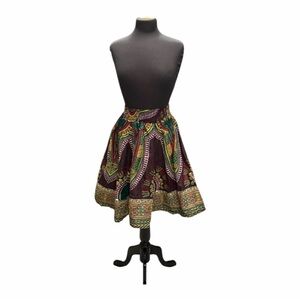 Vintage NF Boho Wrap Skirt | Thick Cotton | Elastic Waist | Tie Front or Back